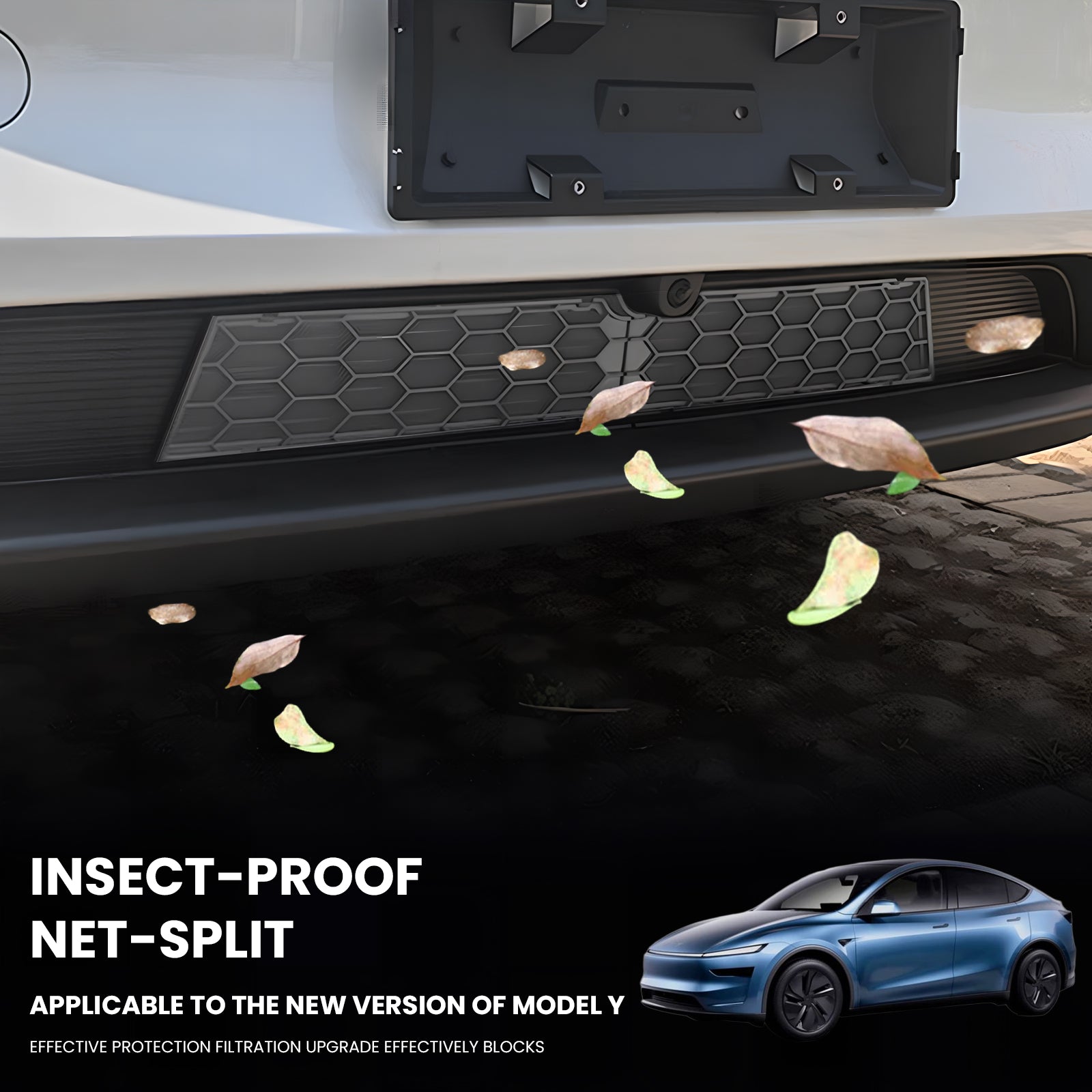 2025 2026 ABS Front Grill Mesh Insert For model Y Juniper 2025 Insect Protection Accessories
