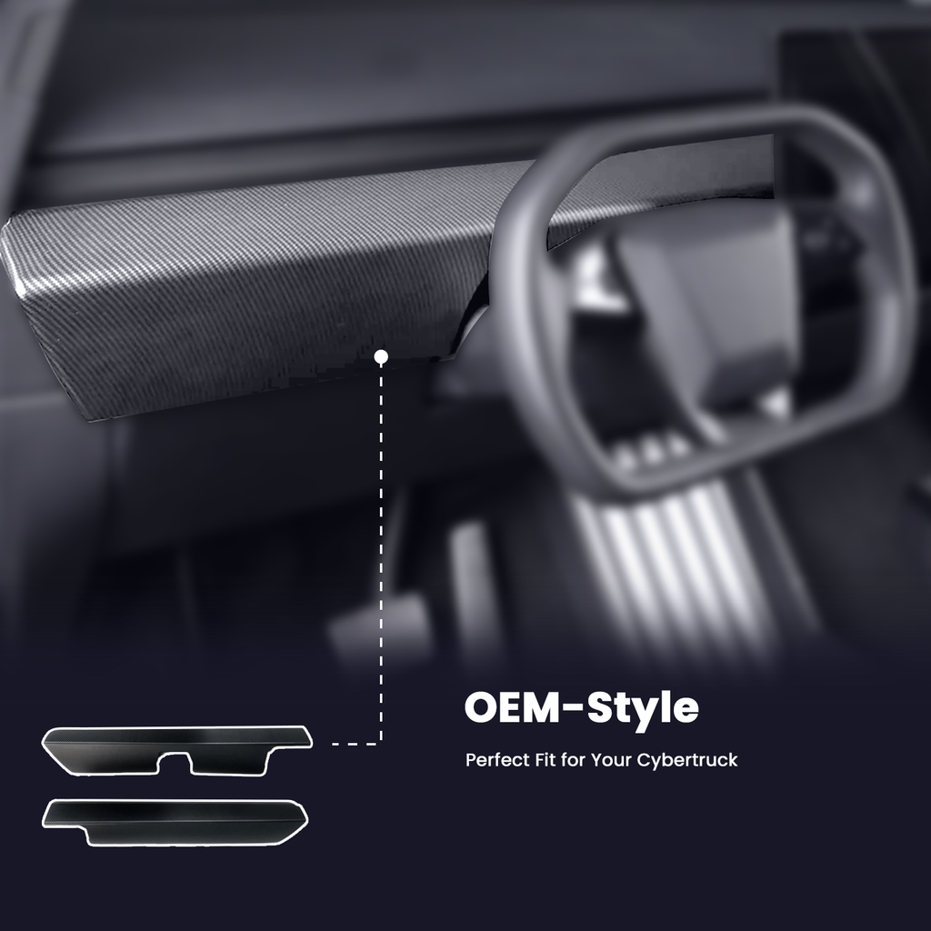 Tesla Accessories Real Carbon Fiber Cybertruck Dashboard Cover Panel Protection Cybertruck Interior Accessories Tesstudio?