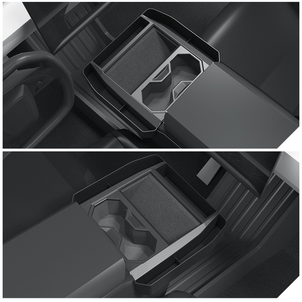 Tesla Cybertruck Center Console Interior Accessories Organizer Storage Cup Holder Tesstudio?