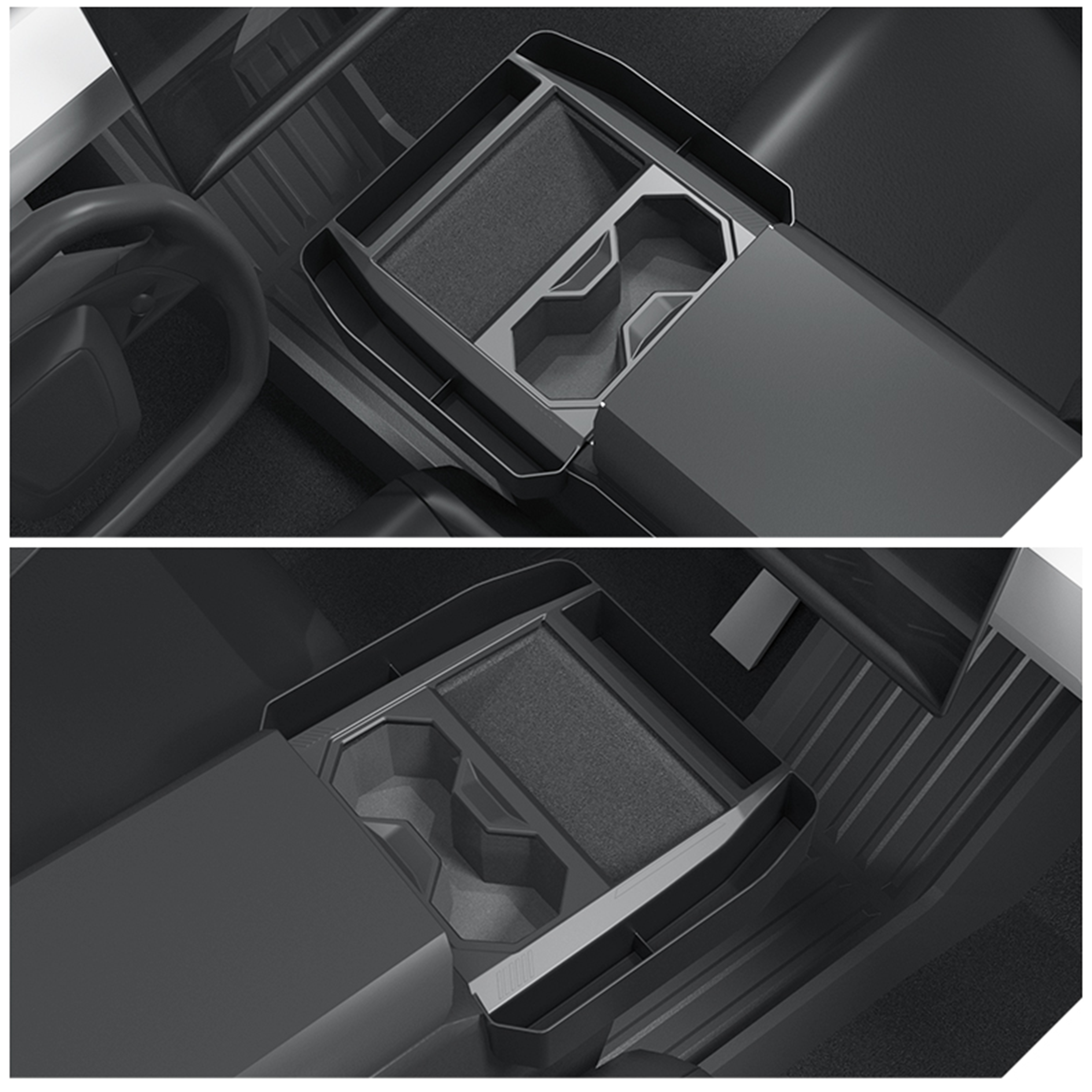 Tesla Cybertruck Center Console Interior Accessories Organizer Storage Cup Holder Tesstudio?