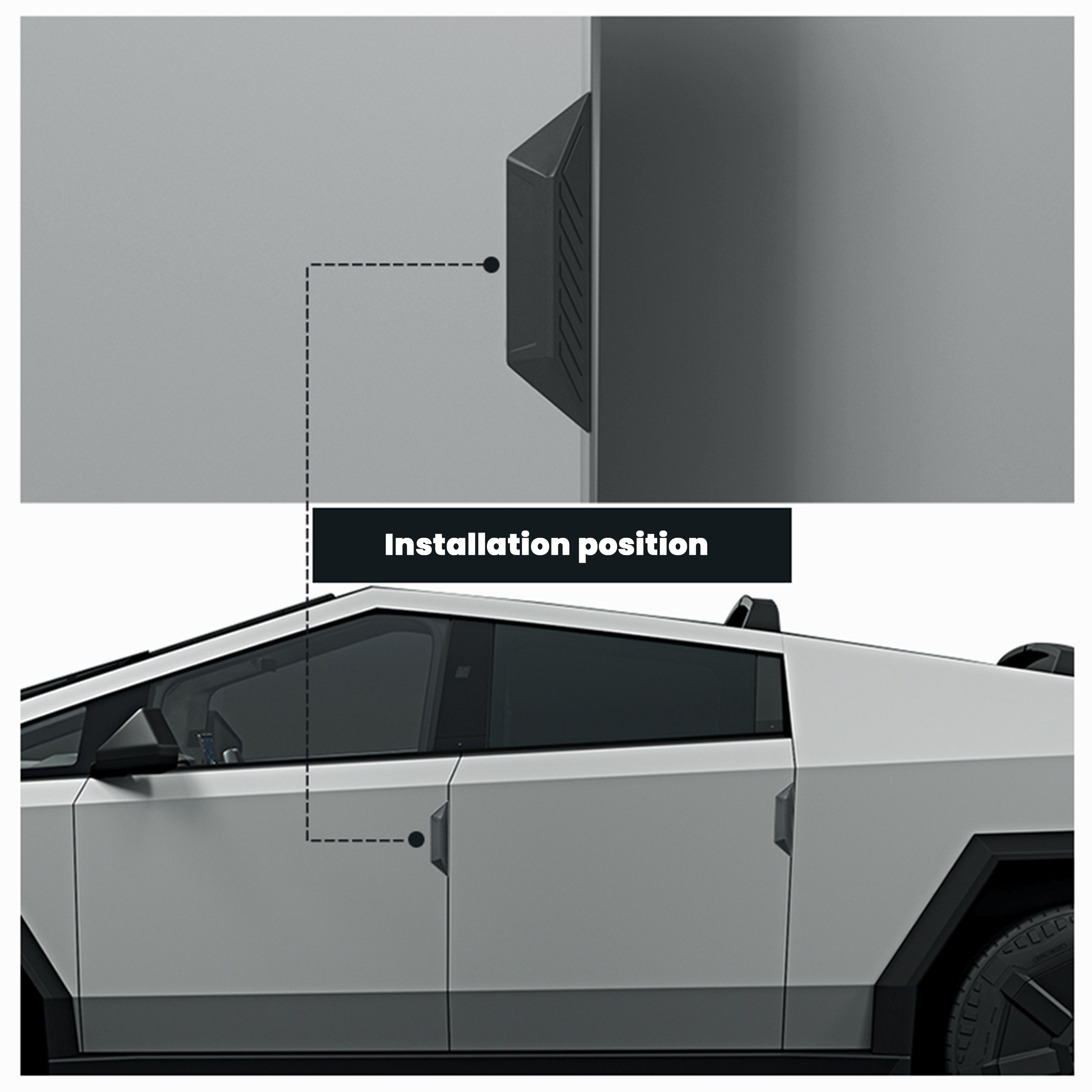 Anti-Collision Strip Cybertruck Door Protection(4pcs) For Tesla Cybertruck