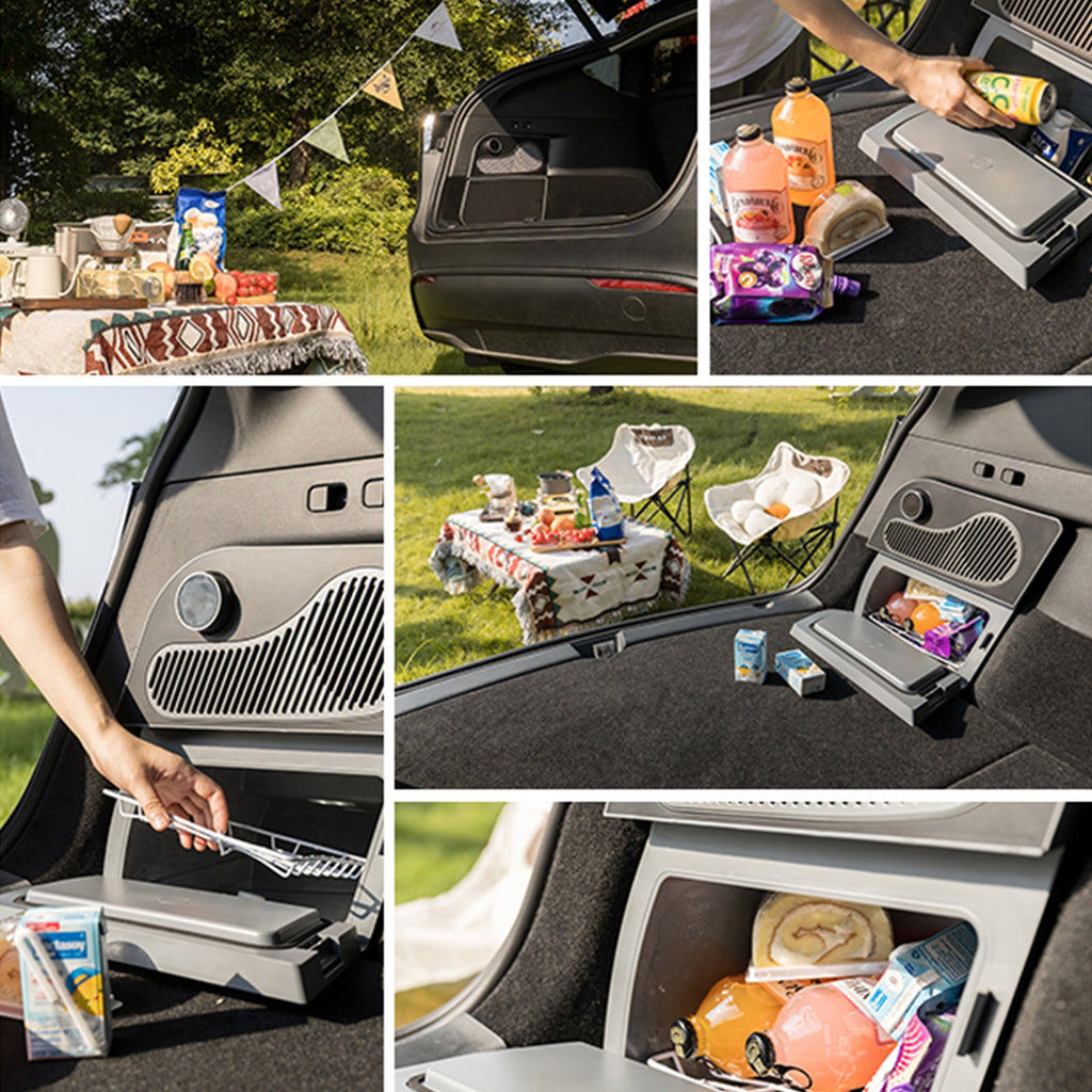 Trunk Fridge Hidden Cooler Car Mini Refrigerator for Tesla Model Y /Model Y Juniper