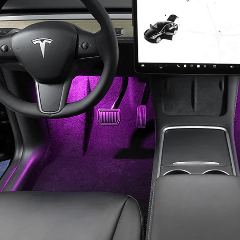 Model 3/Y/S/X用 フットウェルLEDライト