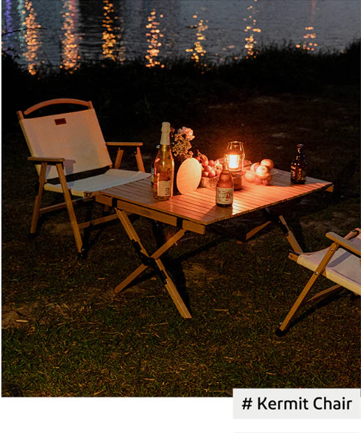 無垢材アウトドアチェア