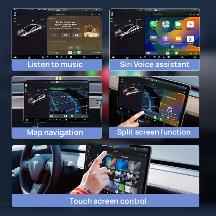 Tesla用ワイヤレスApple CarPlayアダプター