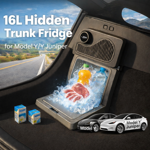 Tesstudio 16L Hidden Trunk Fridge for Tesla Model Y / Y Juniper