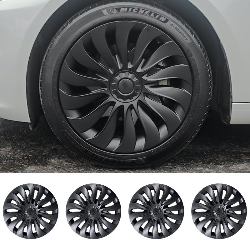 Protector Cover Kit 18'' New Storm Style Wheel Cover (2023-2024)For Tesla Model 3 Highland