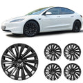 Tesla Model 3 Highland用 18インチ Xスタイルリムプロテクターハブキャップ（2023-2025年モデル）