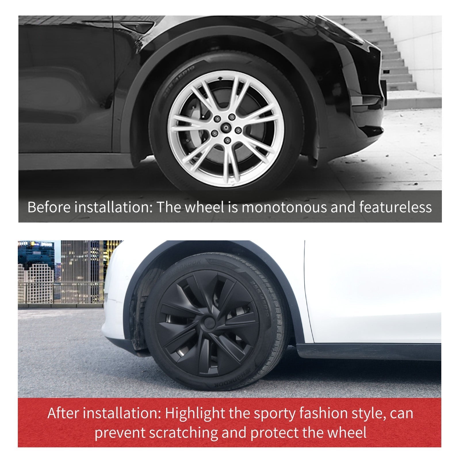 Tesla Model Y Center Caps 19'' Gemini Style Wheel Cover Tesla Wheel Covers Model Y Exterior Accessories Tesstudio?