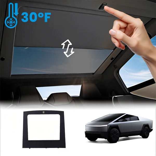 Voice-controlled Electric Sunshade Powered Glass Roof Sunshade For Tesla Cybertruck