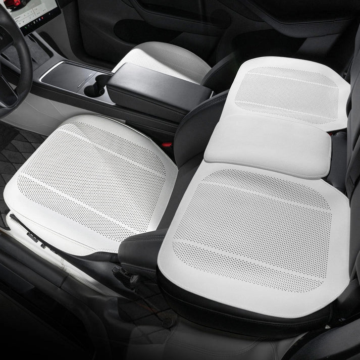 All-Wheather Nappa Leather Car Seat Covers for Tesla Model 3/Y/S/X
