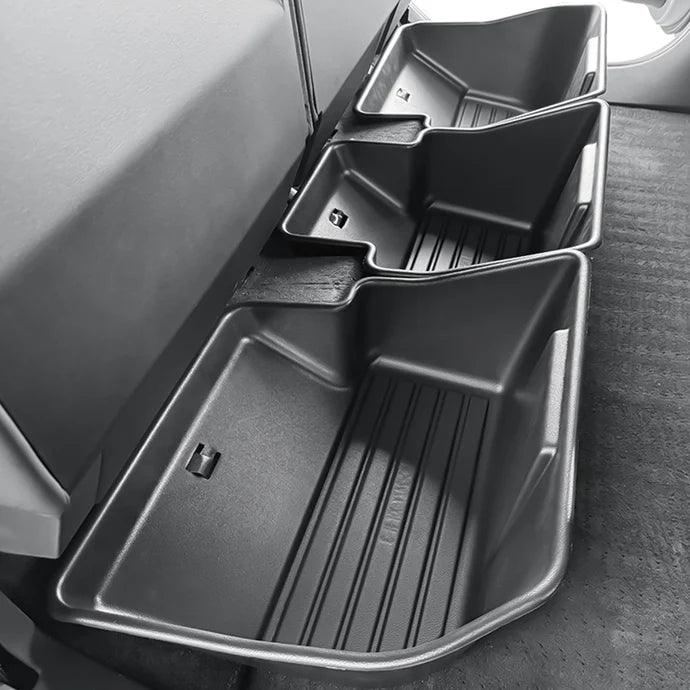 Tesla Cybertruck Rear Under-seat Storage Box Durable ABS Rear Underseat Organizer Cybertruck Accessories