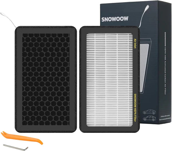 Tesla Model 3 /Model Y Air Filter HEPA 2 Pack with Activated Carbon Tesla Cabin Air Filter Replacement