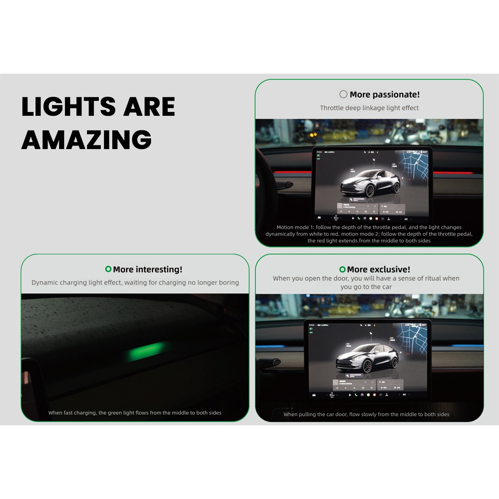 BSD Blind Spot Monitor Ambient Light System For Tesla Model 3/Y ? 3 High / Y Juniper