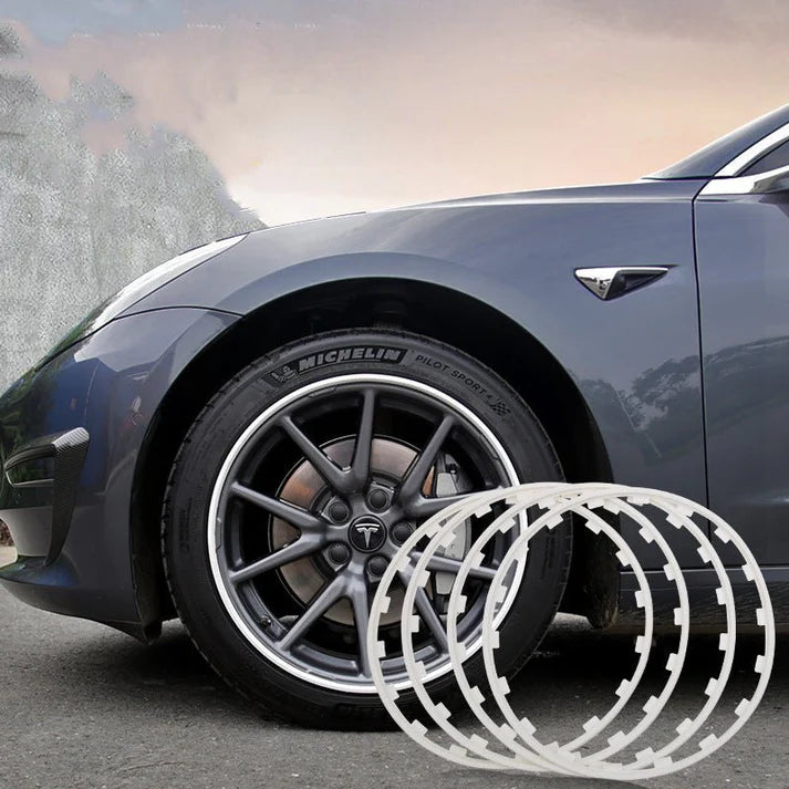 DuPont製 テスラ用ナイロンホイールリムプロテクター | 4点セット | 5色展開 | ガリ傷防止 | 耐衝撃性