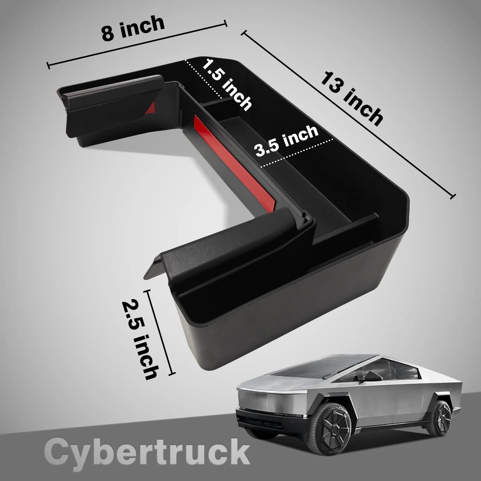 カップホルダーフロントオーガナイザー - Cybertruck用バージョンA