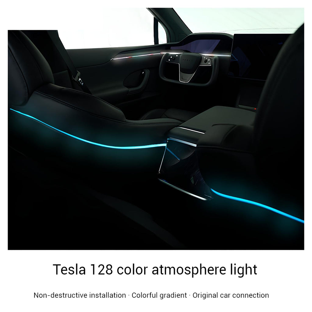 Tesla Model X Ambient Lighting Model X Laser Carving RGB Lighting Tesla Interior Accessories Tesstudio? (2022+ )