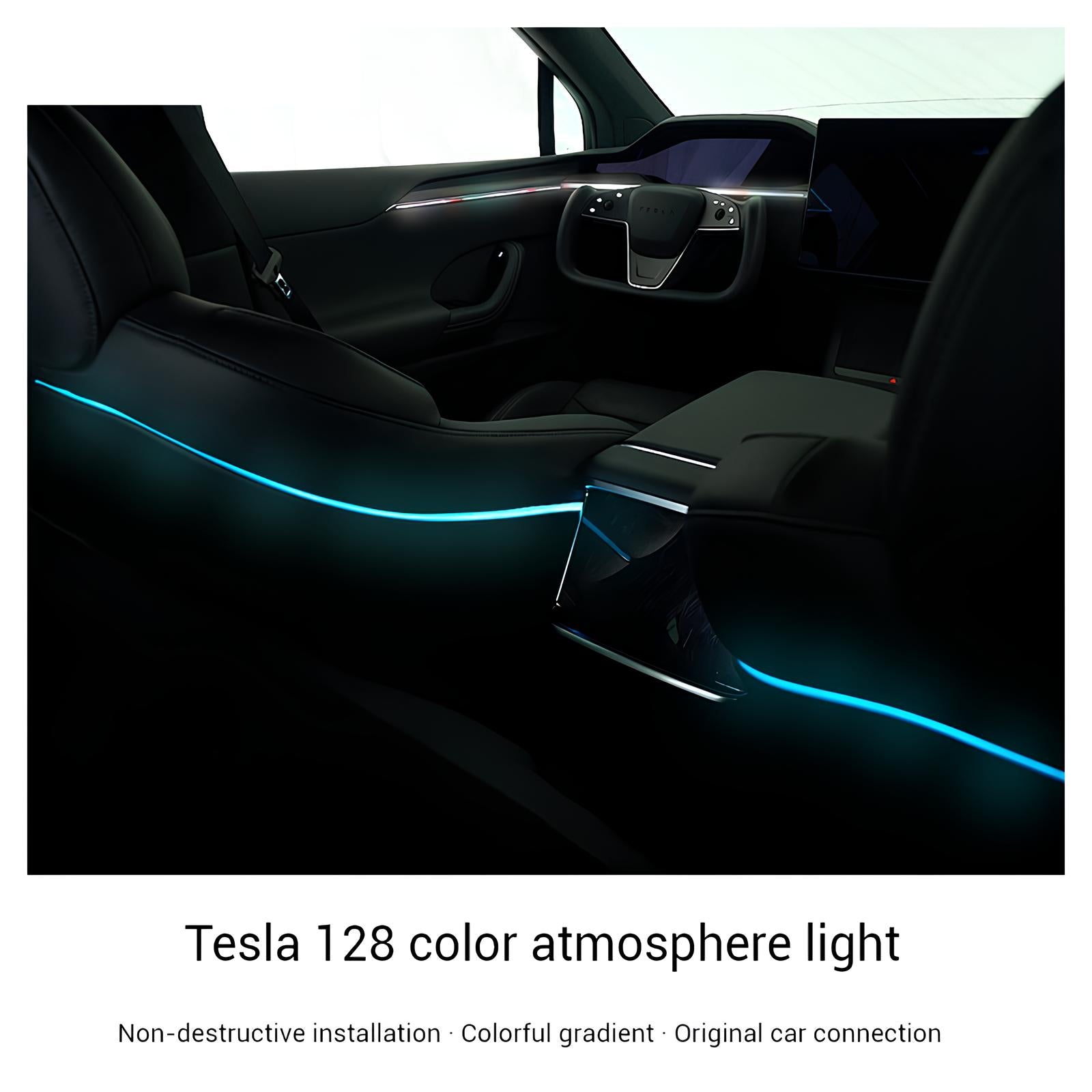 Tesla Model X Ambient Lighting Model X Laser Carving RGB Lighting Tesla Interior Accessories Tesstudio? (2022+ )