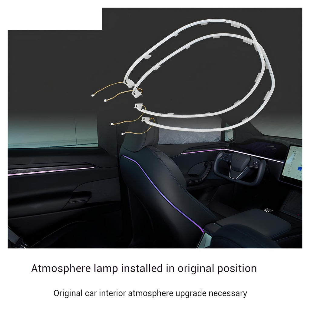 Tesla Model X Ambient Lighting Model X Laser Carving RGB Lighting Tesla Interior Accessories Tesstudio? (2022+ )