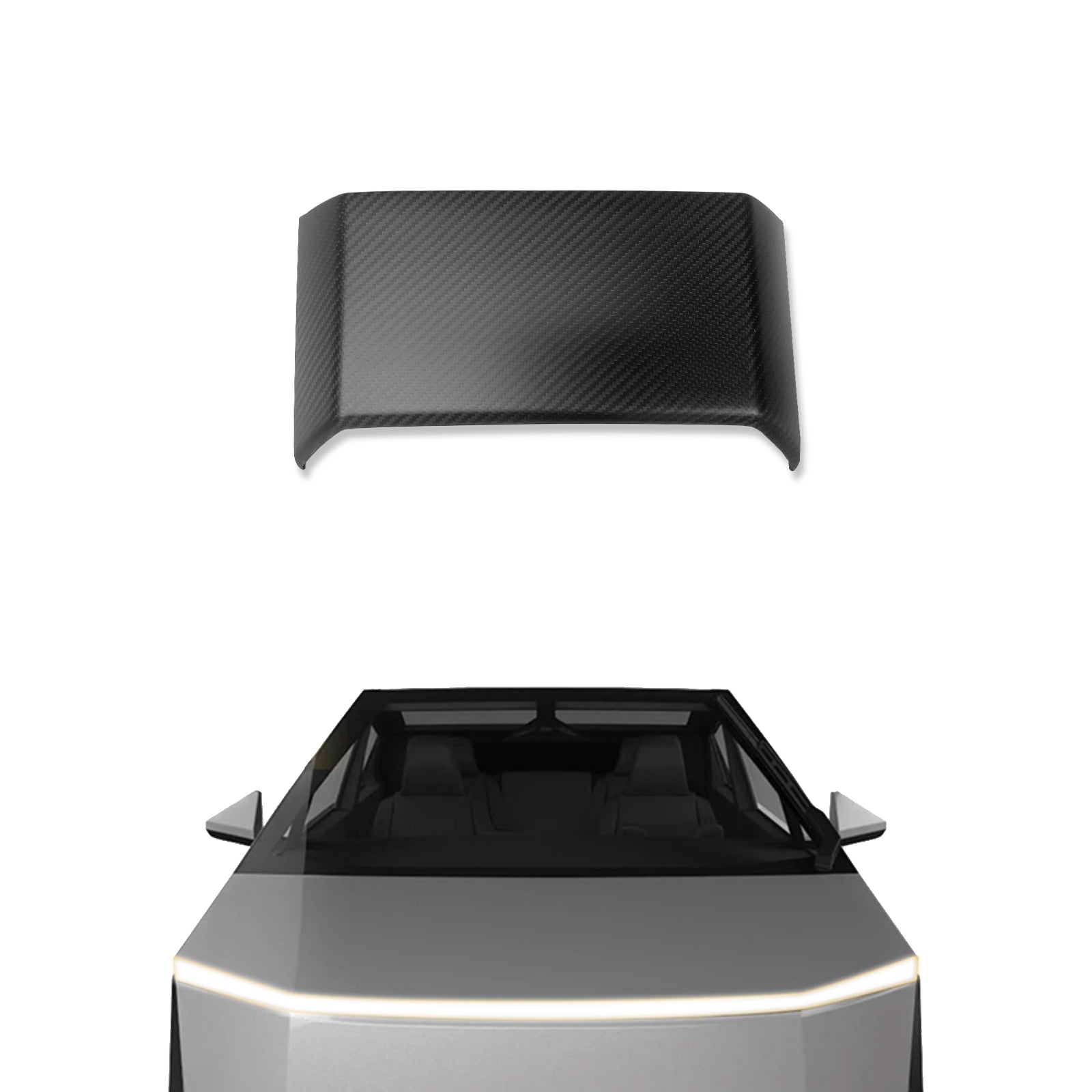 Tesla Cybertruck Accessories Cybertruck Real Carbon Fiber Backseat Top Ven Cover Tesstudio?