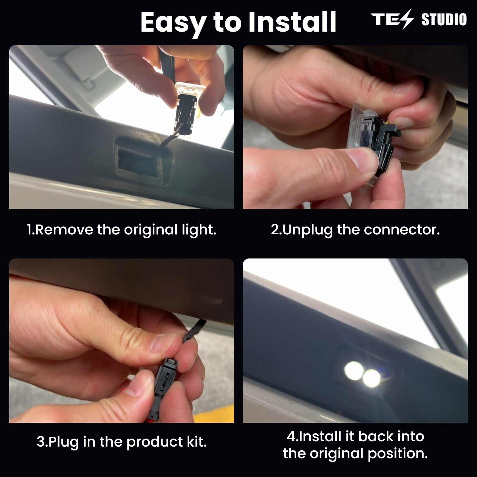 Tesla Accessories Model 3/Y/S/X Projection Lights Tesla Model 3/Y/S/X Welcome Lights Puddle Lights Interior Accessories Tesstudio?