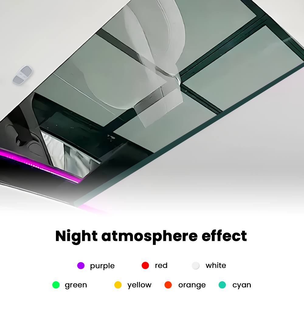 Tesla Model Y Power Sunshade Model Y Juniper Voice-Controlled Electric Sunshade with Ambient Lighting - Roller Style Model Y Accessories Tesstudio?