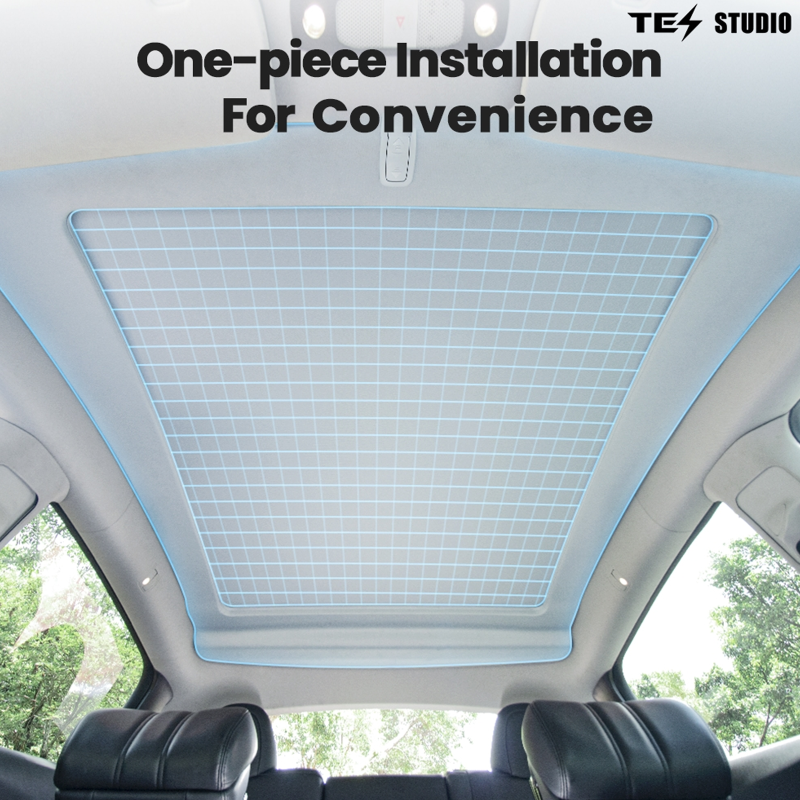 Tesla Model Y Sunshade Voice Control Electric Sunshade Model Y Power Sunshade Retractable Roof Shade Tesstudio?