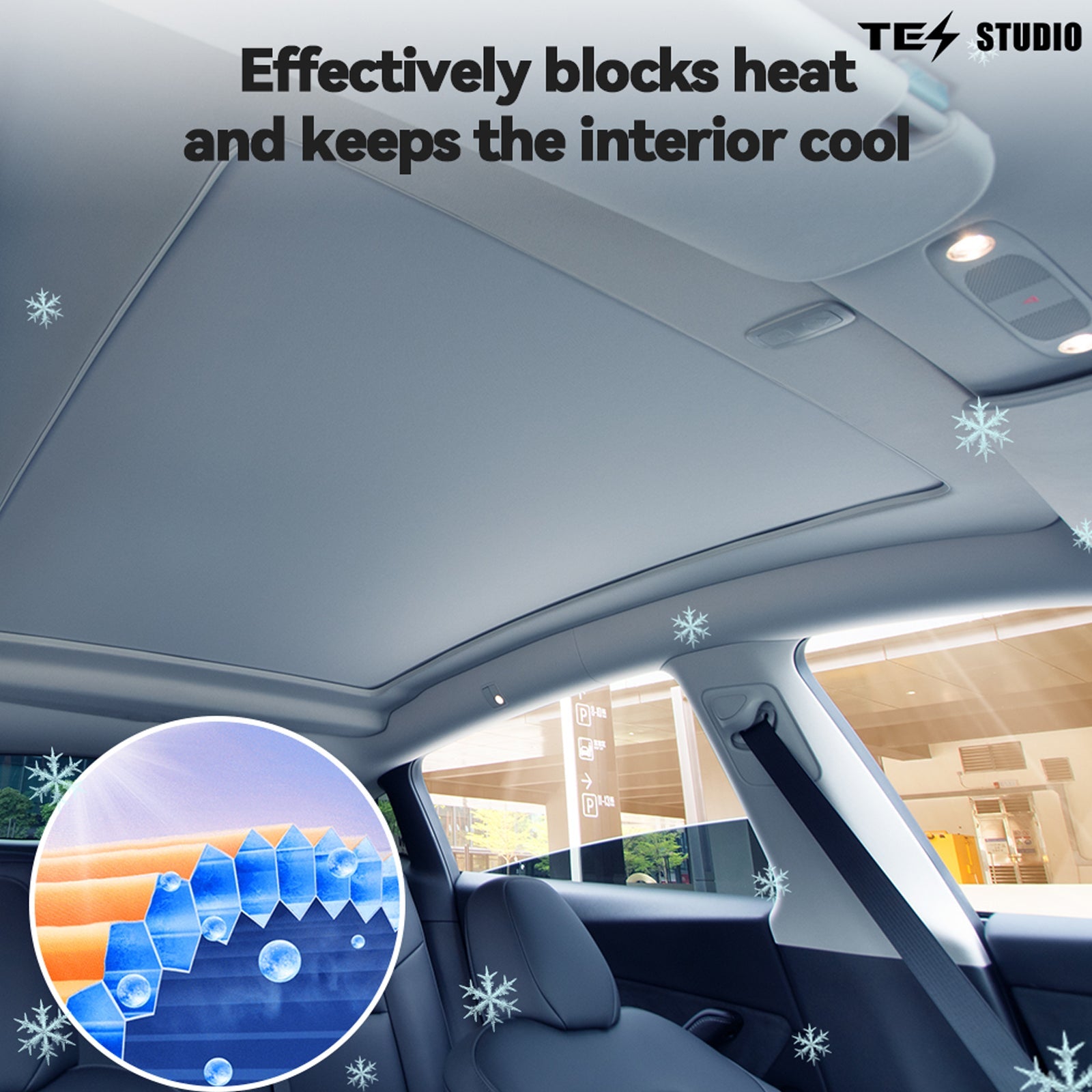 Tesla Model Y Sunshade Voice Control Electric Sunshade Model Y Power Sunshade Retractable Roof Shade Tesstudio?