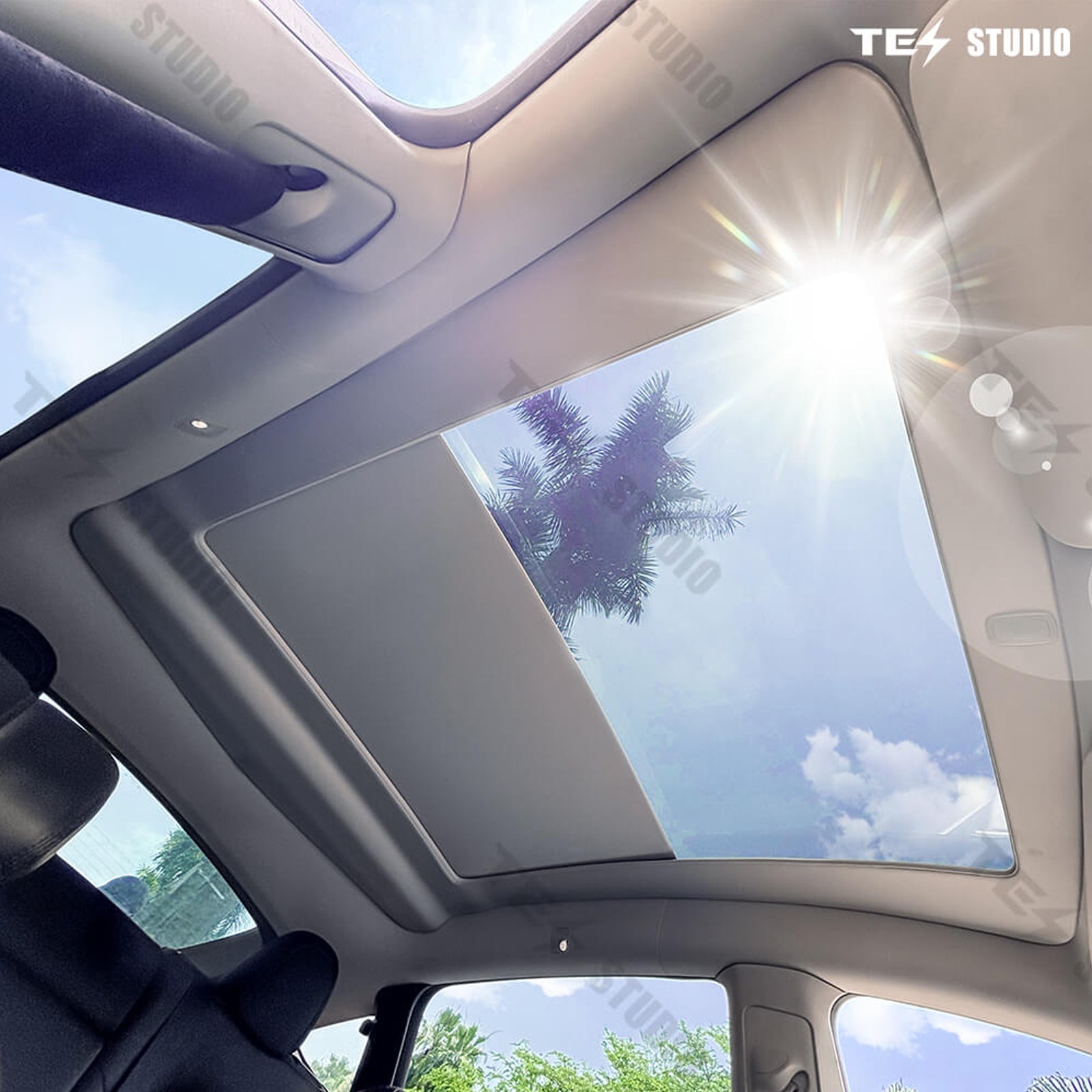 Tesla Model Y Sunshade Voice Control Electric Sunshade Model Y Power Sunshade Retractable Roof Shade Tesstudio?