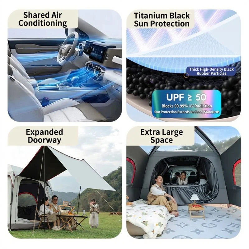 Universal Car Camping Tent/ SUV Tent – Fits All Vehicle Models
