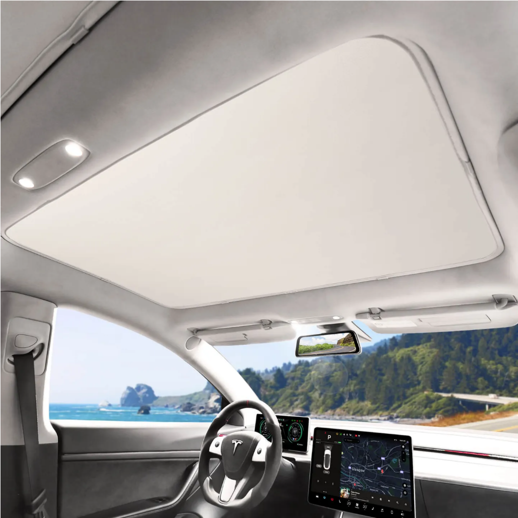 Tesla Model Y Simple Sunshade Model Y Roof Sunshade Tesstudio?
