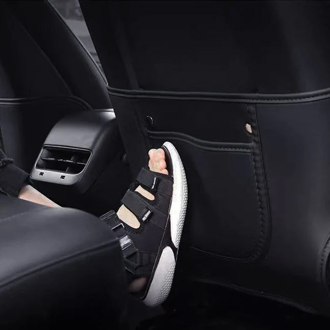 Model 3/Y 등받이 킥 프로텍터 | 수납 포켓 | 쉬운 세척