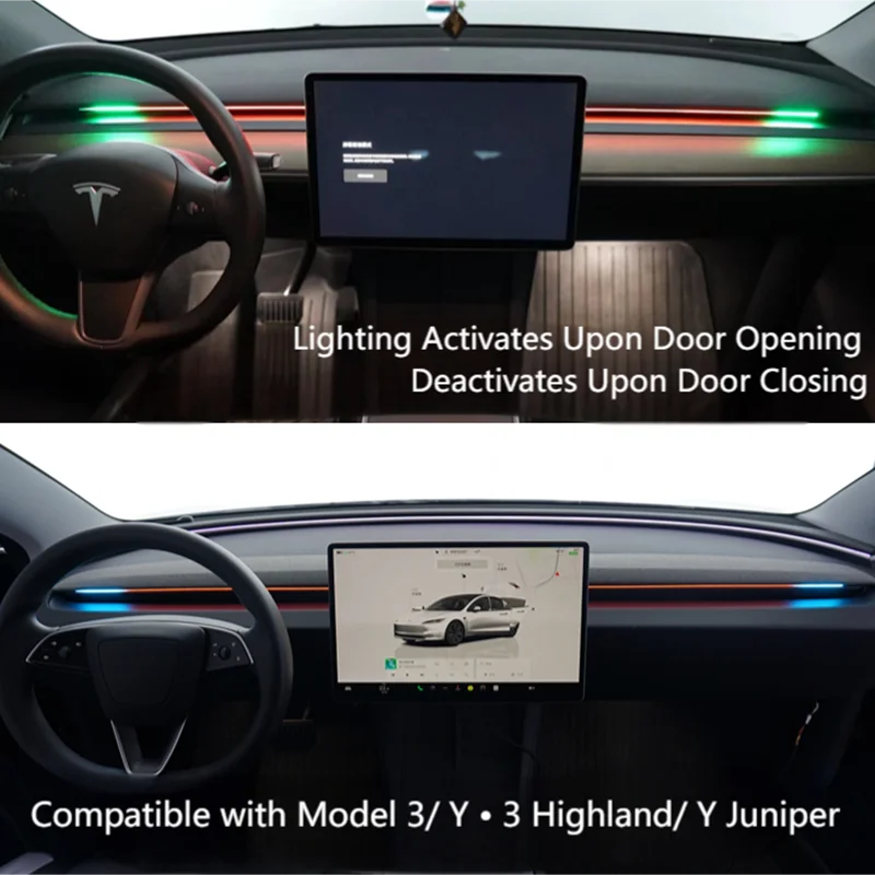 BSD Blind Spot Monitor Ambient Light System For Tesla Model 3/Y • 3 High / Y Juniper