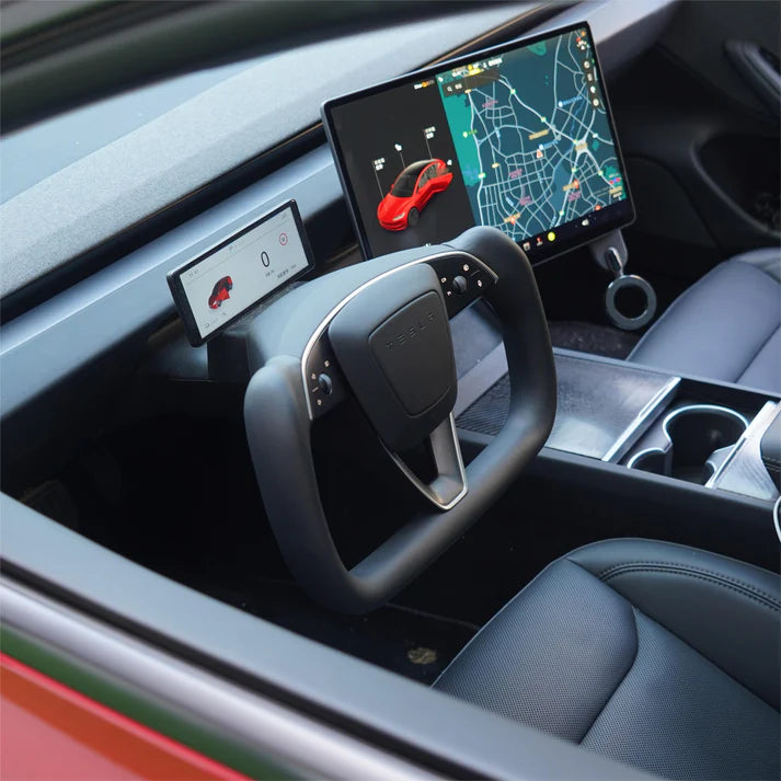 Model 3 Highland / Model Y Juniper Yoke Plaid Steering Wheel