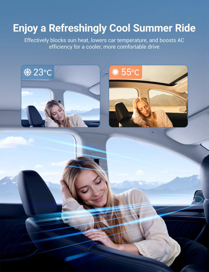 Retractable Sun Shade for Model Y Juniper