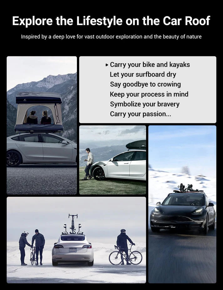 Tesla Model 3 Highland / Model Y ルーフラック（2本セット）