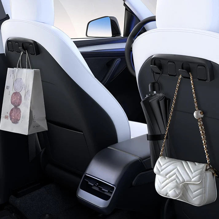 Hidden Seat Back Hooks for Model 3/Y