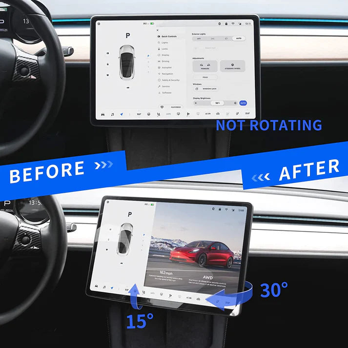 Model Y / Model 3 Highland Screen Swivel Rotating Mount Kit (Fits RHD & LHD)