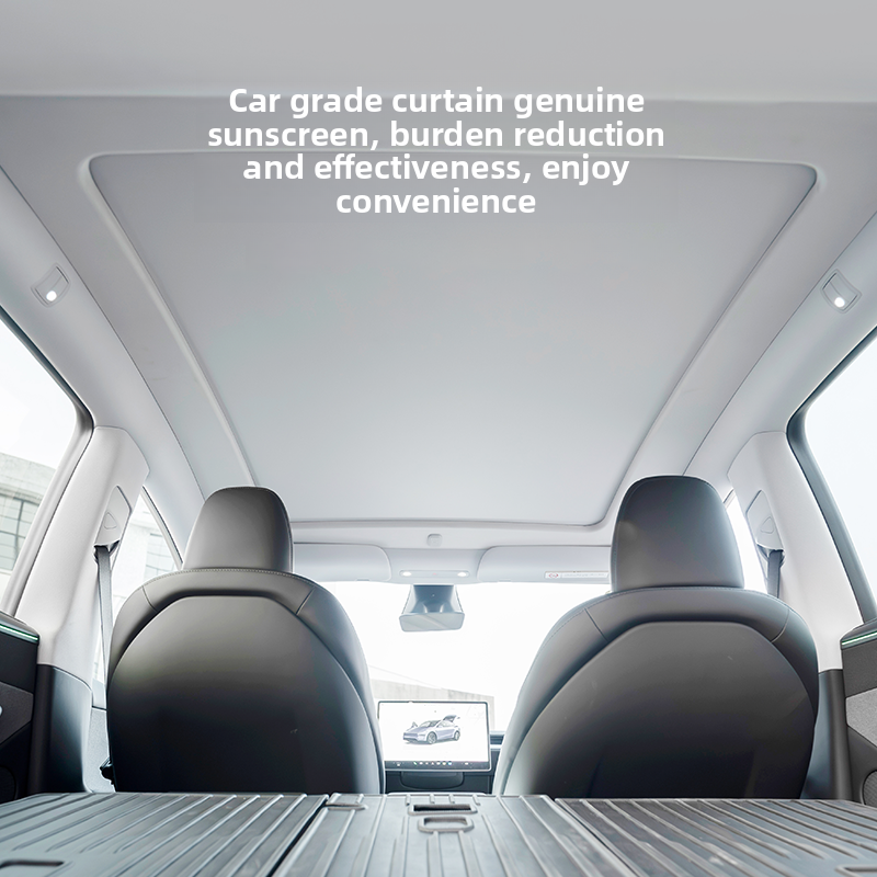 Tesla Model Y & Model Y Juniper Power Sunshade Voice-Controlled Electric Sunshade Tesstudio?