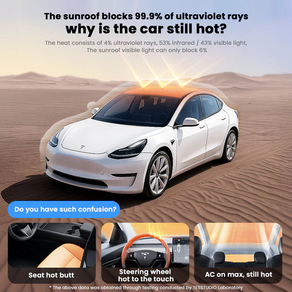 2026 Smart Voice-Controlled Starry Sunshade for Tesla Model Y / Y Juniper/ YL | Enjoy the Rolls-Royce Starry Sky