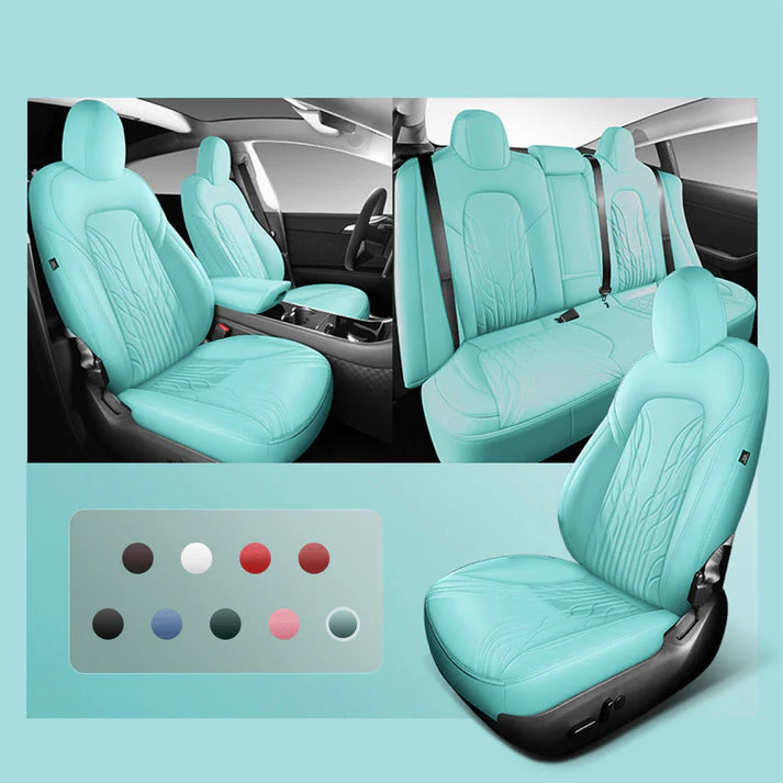 Nappa Leather Seat Covers for Model 3 Highland & Model Y Juniper