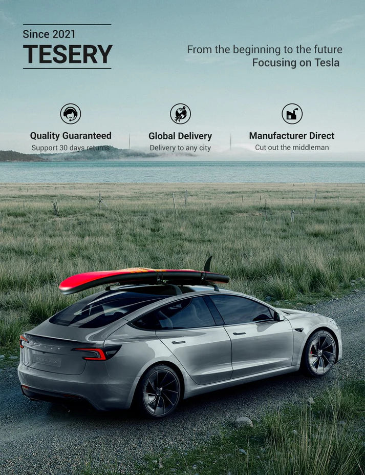 Tesla Model 3 Highland / Model Y ルーフラック（2本セット）