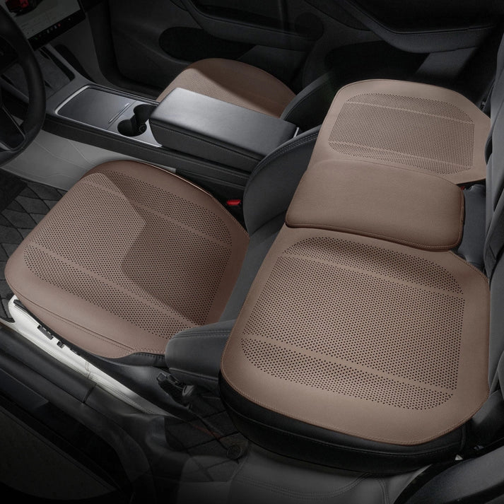 All-Wheather Nappa Leather Car Seat Covers for Tesla Model 3/Y/S/X