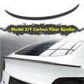 Model 3/Y용 리얼 카본 파이버 리어 트렁크 립 스포일러