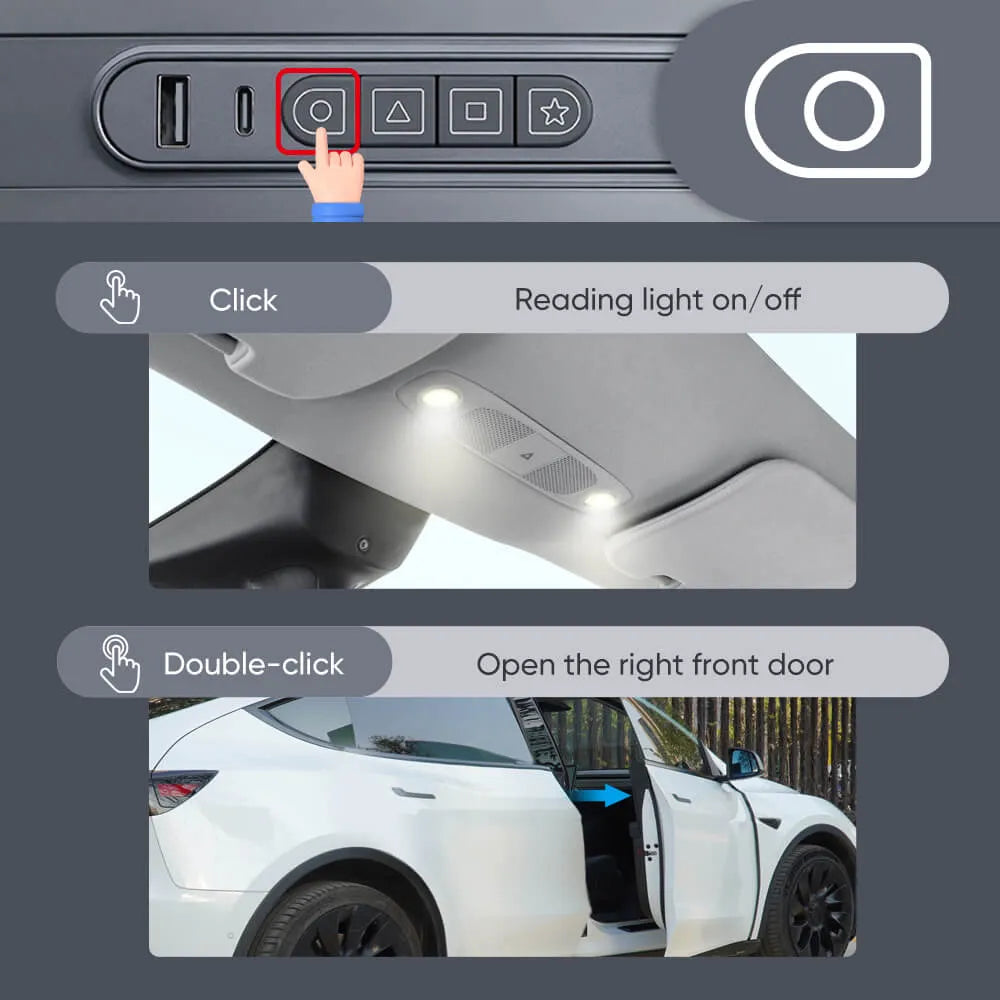 2021年以降のモデル3/Y スマートコントロール拡張ドック：強化された車内機能