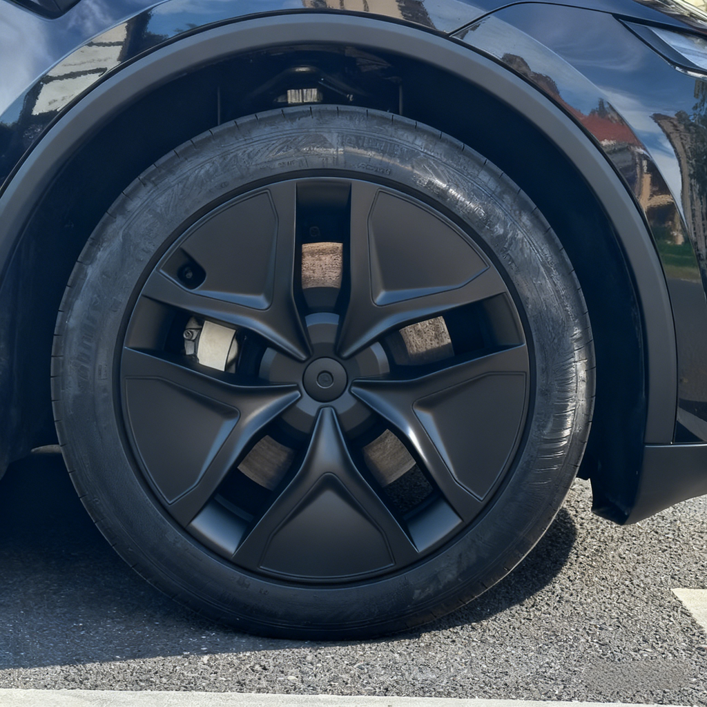 Tesla Model Y Juniper (2025.03+)用 Arachnid 2.0スタイル 19インチ クロスフロー ハブキャップ