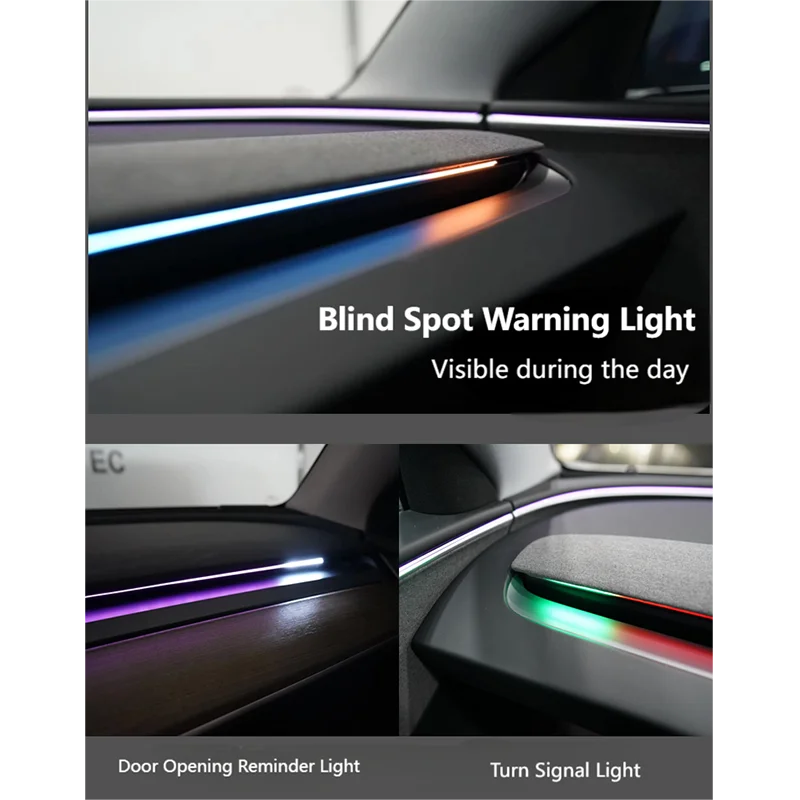 BSD Blind Spot Monitor Ambient Light System For Tesla Model 3/Y • 3 High / Y Juniper