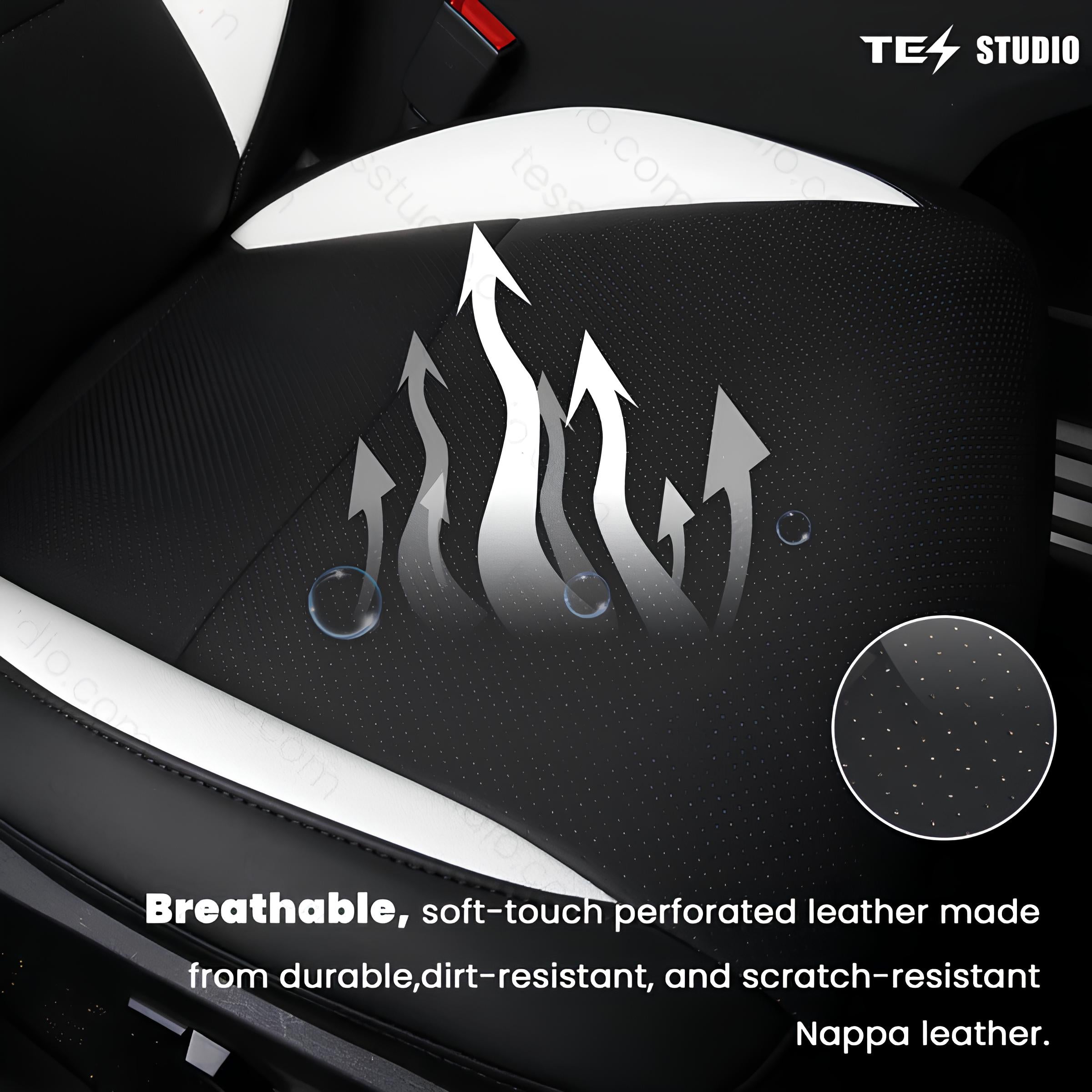 Seat Covers NAPPA Leather Full Coverage Seat Protector For Cybertruck