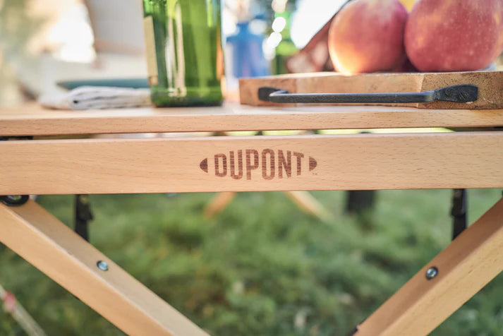 foldable solid wood outdoor camping table