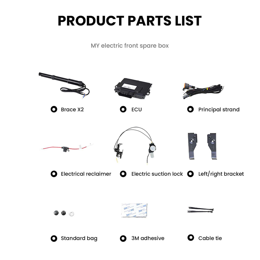 Tesla Model 3/Y Model Y Juniper Power Frunk Silent Front Trunk Electric Suction Lock Plus Tesstudio?